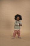 Flannel Pants “Paprika Gingham Carrot Pants”