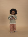 Flannel Pants “Paprika Gingham Carrot Pants”
