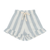 Organic Muslin Frill Shorts “Sardine Stripes”