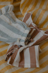 Organic Musselin Shorts "Sardine Stripes Frill Shorts"