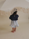 Organic Muslin Frill Shorts “Sardine Stripes”