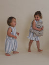 Organic Muslin Frill Shorts “Sardine Stripes”