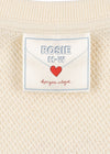 RHW x KS Organic Sweatshirt "Bella Antique White" GOTS