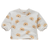 Organic Baby Sweatshirt "Dog", light grey melee