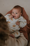 Organic Baby Sweatshirt "Dog", light grey melee