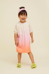 Organic Smock Dress "Rainbow", summer sorbet