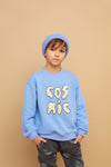 Organic Sweatshirt "Cosmic", ultramarine