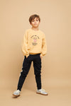 Organic Sweatshirt "French Fries", sand