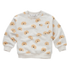 Organic Sweatshirt "Moustache Dog", light grey melee