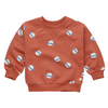 Organic Rib Neck Sweatshirt "Saturn", macaron