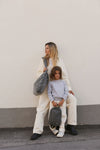 Wickeltasche "Grey Hearts Denim"