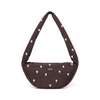 Mini Cross Body Bag "Brown Hearts Puffy"
