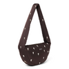 Mini Cross Body Bag "Brown Hearts Puffy"