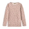 Merino Longsleeve Shirt "Alfie" - lilac flowers