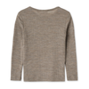Wool Silk Longsleeve Shirt "Alfie" - khaki melange