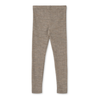 Wolle Seide Leggings "Agi" - khaki melange
