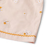 Organic Lace Shorts "Silja" GOTS - powder yellow cherries