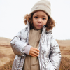 Pufferjacke "Eli" GRS - silver flower meadow