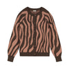 ADULT Organic Raglan Cardigan "Pink Zebra"