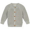 Organic Raglan Cardigan "Grey Melange"
