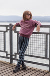 Organic Streifen Leggings "Blue Monday"