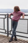 Organic Streifen Leggings "Blue Monday"
