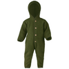 Baby Wollfleece Overall mit Kapuze "schilf melange"