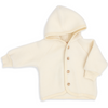 Wollfleece Kapuzenjacke "natur"