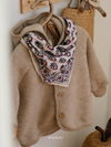 Wollfleece Kapuzenjacke "sand melange"