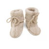 Baby Wool Fleece Booties "Sand Melange"