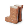 Lined Rain Boots "Flora Brick"