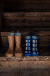 Lined Rain Boots "Flora Brick"