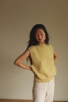 ADULT Merino Knit Vest “Helle Light Yellow”