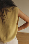 ADULT Merino Knit Vest “Helle Light Yellow”
