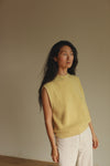ADULT Merino Knit Vest “Helle Light Yellow”