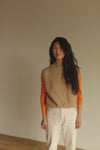 ADULT Merino Knit Vest “Helle Sand”