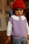 Kids Merino Knit Vest "Harvey Lilac"