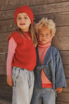 Kinder Merino Strick Pullunder "Harvey Red", 2J & 4J