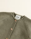 Merino Baby Knit Cardigan "Inga Artichoke"
