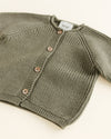 Merino Baby Knit Cardigan "Inga Artichoke"