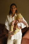 Merino Baby Knit Cardigan "Inga Powder"