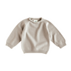 Merino Baby Knit Sweater "Georgette Pebble"