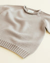 Merino Baby Knit Sweater "Georgette Pebble"