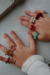 Ring Set "Bonnie Misty Rose" 8er Set