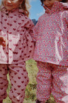 Lined Rain Set "Rainy Palme Amour Pink"