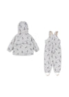 Lined Rain Set "Rainy Palme Sailor Check"