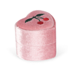 Samt Schmuckbox mit Halskette "Cherry"