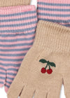 Handschuhe "Filla Cherry / Stripe", 2er Set