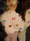 Thermo Pailletten Bomberjacke "Juno Hearts Cameo Rose"