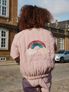 Thermo Pailletten Bomberjacke "Juno Twilight Mauve"
